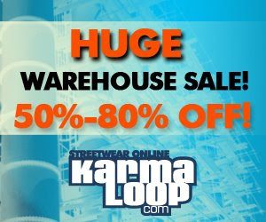 KARMALOOP Warehouse Sale – Items 50-80% OFF!