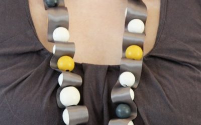 Don’t Buy DIY: Multicolored Bead and Ribbon Necklace