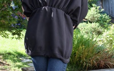 DIY: Men’s XL Sweatshirts to Convertible Blouson Tunic