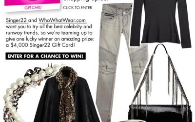 Win a $4000 Gift Card from Singer22.com! Yes, THAT’S FOUR THOUSAND DOLLARS!