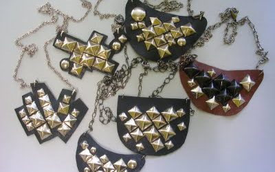 Super-cute Studded Leather Necklace Giveaway!