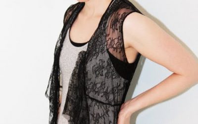 DIY: Lace Top to Lace Vest