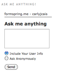New “Ask Me Anything” Feature!