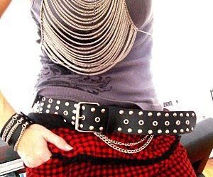 Donna from True Until Death Rocks my Chain Harness!
