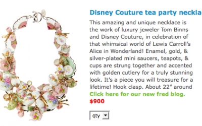 Alice in Wonderland Paraphernalia: Disney Couture x Tom Binns Necklaces