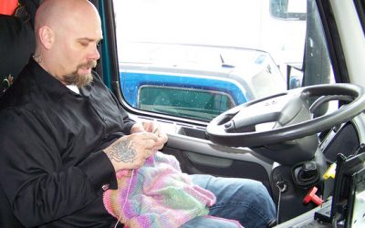 Idle Pastime: In Off Hours, Truckers Pick Up Stitching With Less to Haul, Drivers Try New Hobbies; Quilting in the Cab