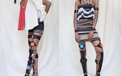 “Inspired” Alert! Catherine Malandrino’s Knit Tribal Legwarmers