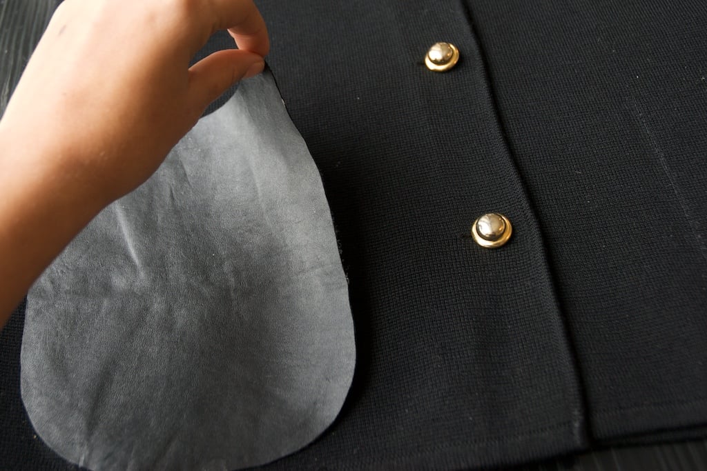 A Pair and A Spare DIY Leather Pocket Knit 8