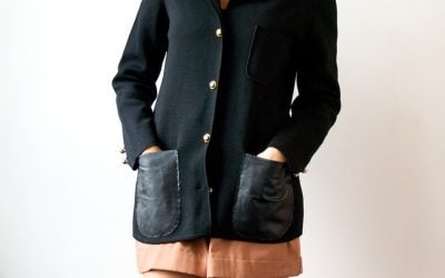 Guest Post: DIY Celine-Inspired Leather Pocket Blazer from A Pair and a Spare