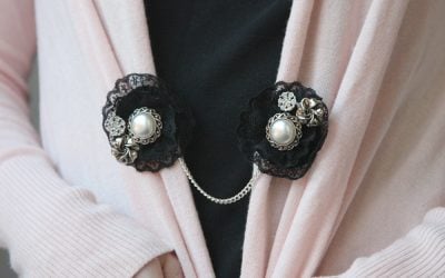 DIY: Jeweled Cardigan Clip