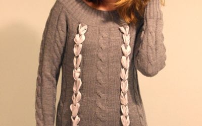 Don’t Buy, DIY!: Woven Ribbon Sweater