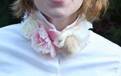 DIY J. Crew Flowered Neckpiece