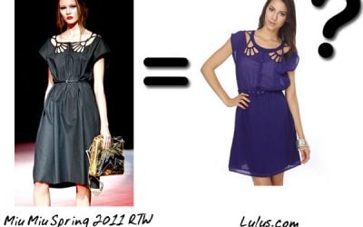 Inspired Alert! Miu Miu vs. Lulu.com
