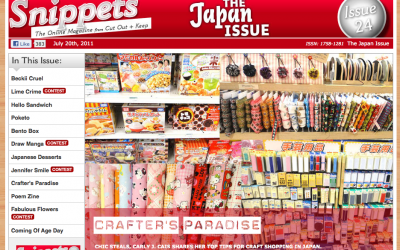 My Article “Crafter’s Paradise” in Cut Out + Keep’s Snippets Magazine!