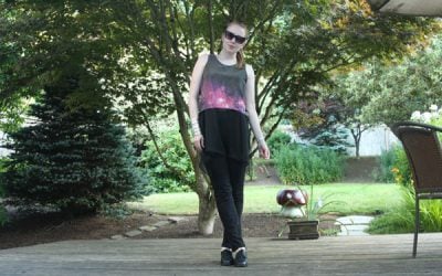 8.18.11 Outfit: DIY Sheer Galaxies