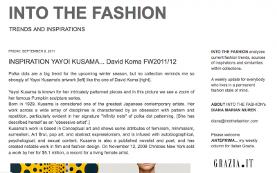 Inspired Alert! Find out Where, by Whom, and When…at INTO THE FASHION
