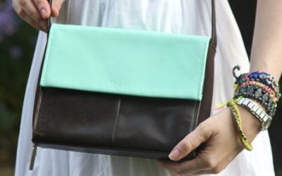 DIY Colorblock Bag A.K.A. How to Paint Leather with Acrylic Paint