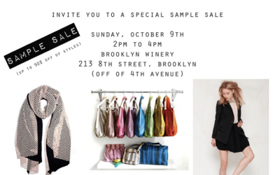 Ash & Dans Sample Sale in New York, Sunday, Oct 9