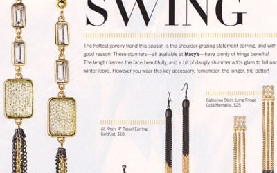 Inspired Alert! Chanel Dip-Dye Chain Earrings vs. Chain Earrings at Macy’s