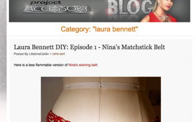 Project Runway Alum Laura Bennett Blogs DIY for Project Accessory