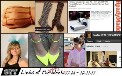 DIY Links of the Week 11.28 – 12.11.11