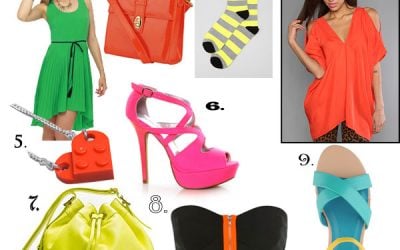 Trend Alert! Bright, Bold Neon Colors for Spring 2012 and Nine Covetable Pieces
