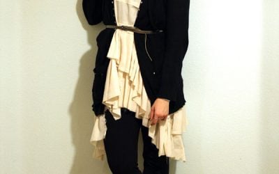 02.02.12 outfit: Ruffles and Studs