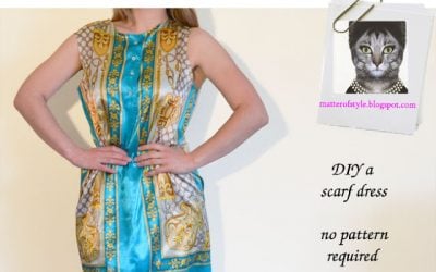 DIY Bloggers Fashion Week Tutorial 3: D&G-Inspired Scarf Dress by A Matter of Style