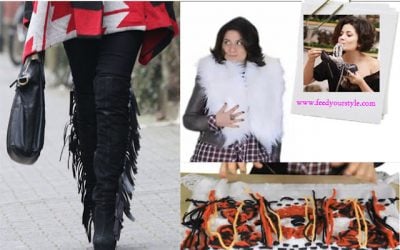 DIY Bloggers Fashion Week Tutorial 2: DIY Isabel Marant Jumper and Fringe Boots by Feed Your Style