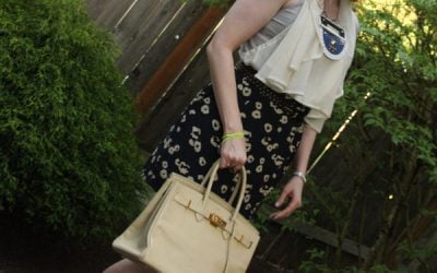 Outfit 5.21.12: Beige, Tulip, and a Fake Birkin