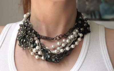 Styled by Tori Spelling Jewelry Components Review – and DIY Jumble Chain Choker Necklace