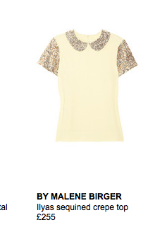 sequined crop top