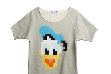 DIY Idea: Pixellated Donald Duck T-Shirt