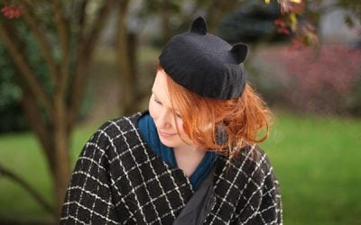 DIY: 40’s-Style Cute Kitty Beret for Halloween
