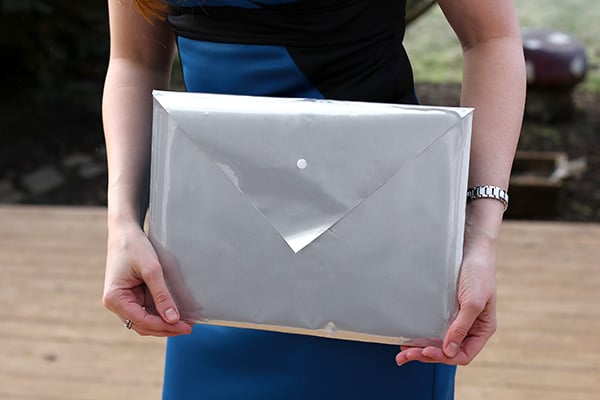 DIY Metallic Envelope Clutch