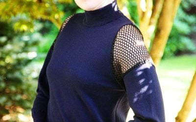 DIY Alexander Wang-Inspired Mesh Insert Sweater