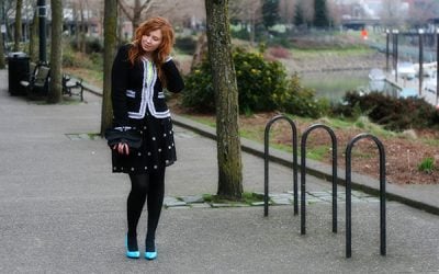 3.20.13 Outfit: Chanel-esque, Neon, and Poaching from the Kids’ Department