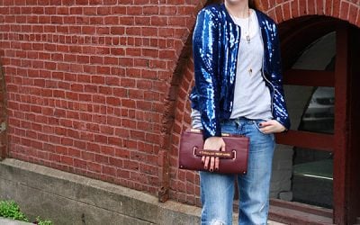 Outfit 03.07.13: The Michael Jackson Bomber + Lipstick Heels