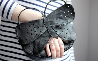 DIY Chanel Leather Perforated Butterfly Bag
