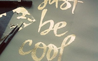 Inspiration: Gold Word Art