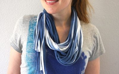 DIY Dyed Fabric Looped Scarf A.K.A How to Make a Necklush