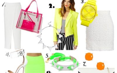 Neon + White Shopping Picks