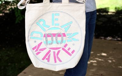 DIY Painted Stenciled Tote