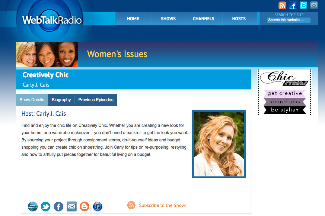 CreativelyChic_on_WebTalkRadio.net