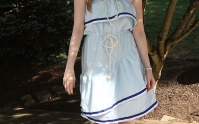DIY Memorial Day and Labor Day Dress Made from a Sheet – Finally, the Pattern!