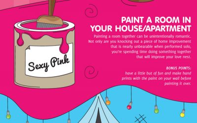 Romantic Ideas You Can Do At Home for Valentine’s Day Infographic