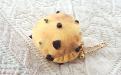 DIY Chocolate Chip Cookie Macaron Coin Purse