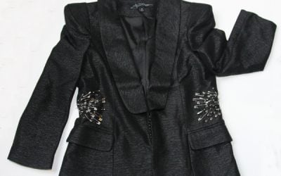 DIY Gossip Girl-Inspired Starburst Safety Pin Blazer