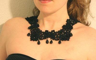 DIY Gossip Girl-Inspired Crochet Beaded Necklace and How to Make Perfect Loops in Headpins for Jewelry-Making
