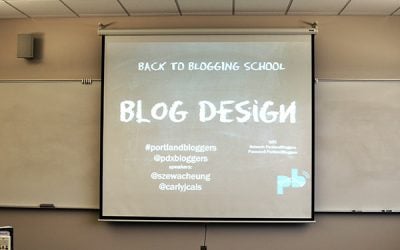 Recap: Portland Bloggers Back to Design School Event